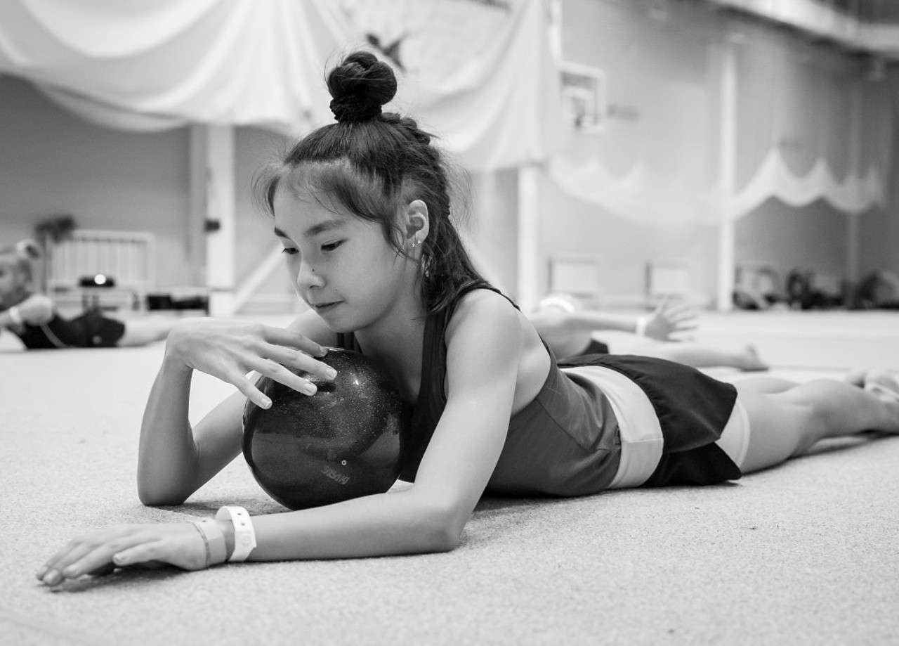 Rhythmic gymnastics training camp