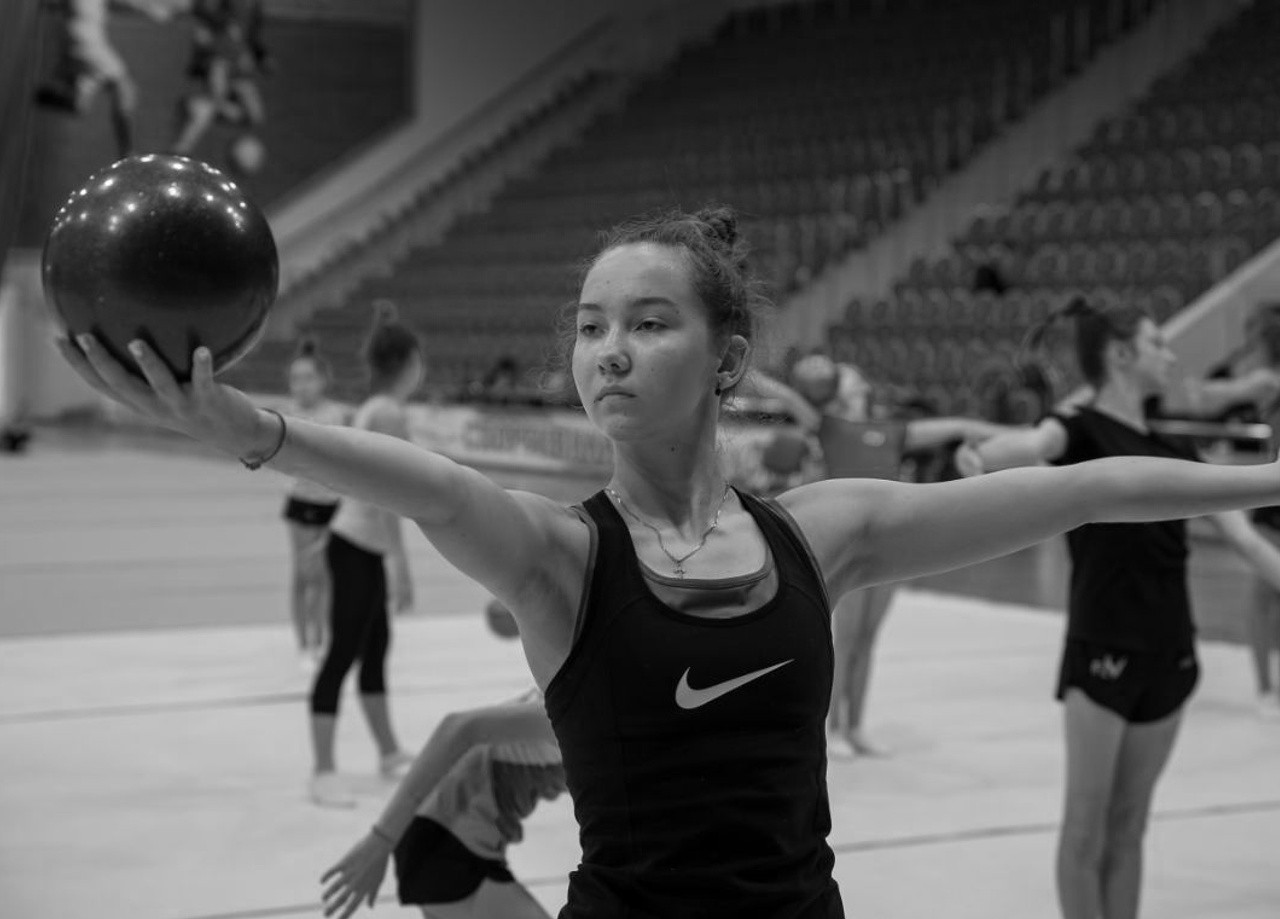 Rhythmic gymnastics training camp