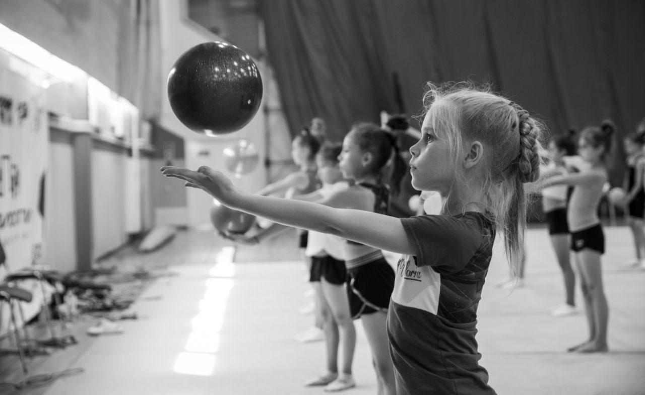 Rhythmic gymnastics training camp